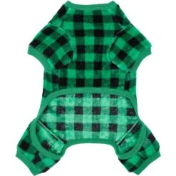 Frisco Dog & Cat Cozy Plush Fleece PJs, Green Plaid 13 Frisco Dog & Cat Cozy Plush Fleece PJs, Green Plaid -Pet Cat Store 268517 PT4. AC SS1800 V1637682124
