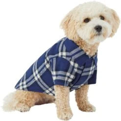 Frisco Navy Plaid Dog & Cat Flannel Shirt -Pet Cat Store 268596 PT2. AC SS1800 V1637679780