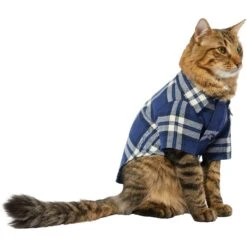 Frisco Navy Plaid Dog & Cat Flannel Shirt -Pet Cat Store 268596 PT3. AC SS1800 V1637652439