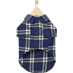 Frisco Navy Plaid Dog & Cat Flannel Shirt -Pet Cat Store 268596 PT4. AC SS1800 V1637715721