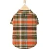 Frisco Orange & Olive Plaid Dog & Cat Flannel Shirt -Pet Cat Store 268612 MAIN. AC SS1800 V1637720254