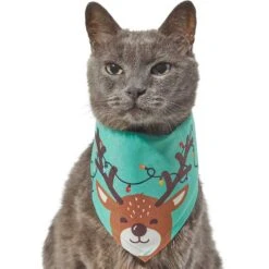 Frisco Peekaboo Reindeer Dog & Cat Bandana -Pet Cat Store 276198 PT2. AC SS1800 V1637646741