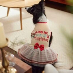 Frisco Kiss Me Under The Mistletoe Dog & Cat Dress -Pet Cat Store 276335 PT5. AC SS1800 V1637729492