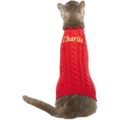 Frisco Personalized Dog & Cat Cable Knitted Sweater 11 Frisco Personalized Dog & Cat Cable Knitted Sweater -Pet Cat Store 285168 PT3. AC SS1800 V1628777262