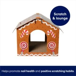 Frisco Holiday Gingerbread House Cardboard Cat House Cat Toy -Pet Cat Store 287289 PT2. AC SS1800 V1695044346