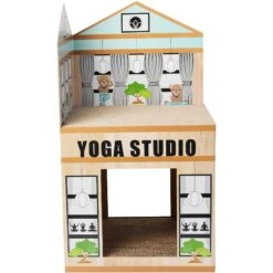 Frisco Yoga Studio Cardboard Cat House, 2-Story -Pet Cat Store 288965 PT2. AC SS1800 V1638291621