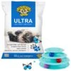 Frisco Butterfly Cat Tracks Cat Toy & Dr. Elsey's Ultra Unscented Clumping Clay Cat Litter