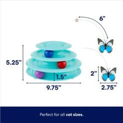 Frisco Butterfly Cat Tracks Cat Toy & Dr. Elsey's Ultra Unscented Clumping Clay Cat Litter 13 Frisco Butterfly Cat Tracks Cat Toy & Dr. Elsey's Ultra Unscented Clumping Clay Cat Litter -Pet Cat Store 293022 PT2. AC SS1800 V1700675839