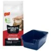 Frisco High Sided Cat Litter Box, Extra Large & World's Best Multi-Cat Unscented Clumping Corn Cat Litter -Pet Cat Store 293046 MAIN. AC SS1800 V1619997135