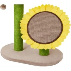 Frisco Sunflower Cat Scratching Post, Two Post With Lounger -Pet Cat Store 296688 PT2. AC SS1800 V1632856031
