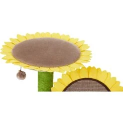 Frisco Sunflower Cat Scratching Post, Two Post With Lounger -Pet Cat Store 296688 PT3. AC SS1800 V1632855992