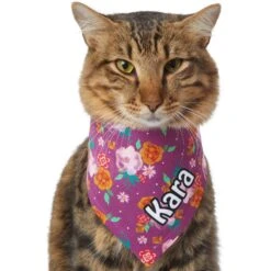 Frisco Fall Floral Personalized Dog & Cat Bandana -Pet Cat Store 296990 PT7. AC SS1800 V1627653979