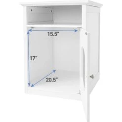 Frisco Decorative Side Table Cat Litter Box Cover & Frisco Open Top Cat Litter Box With Rim, Large -Pet Cat Store 297992 PT3. AC SS1800 V1621293130