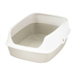 Frisco Decorative Side Table Cat Litter Box Cover & Frisco Open Top Cat Litter Box With Rim, Large -Pet Cat Store 297992 PT5. AC SS1800 V1621303645