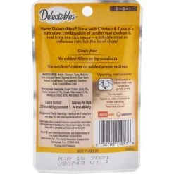 Hartz Delectables Stew Chicken & Tuna Lickable Cat Treat & Frisco Foldable Play Tri-Tunnel Cat Toy -Pet Cat Store 298074 PT2. AC SS1800 V1621266442