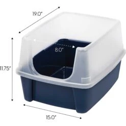 Frisco Plastic Litter Scooper With Caddy & IRIS USA Open Top Litter Box With Scatter Shield -Pet Cat Store 298166 PT5. AC SS1800 V1623196667