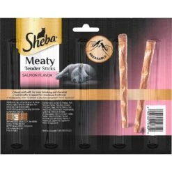 Sheba Meaty Tender Sticks Salmon Flavored Soft Adult Cat Treats & Frisco Plush, Teaser, Ball & Tunnel Variety Pack Cat Toy With Catnip -Pet Cat Store 298508 PT2. AC SS1800 V1623201162