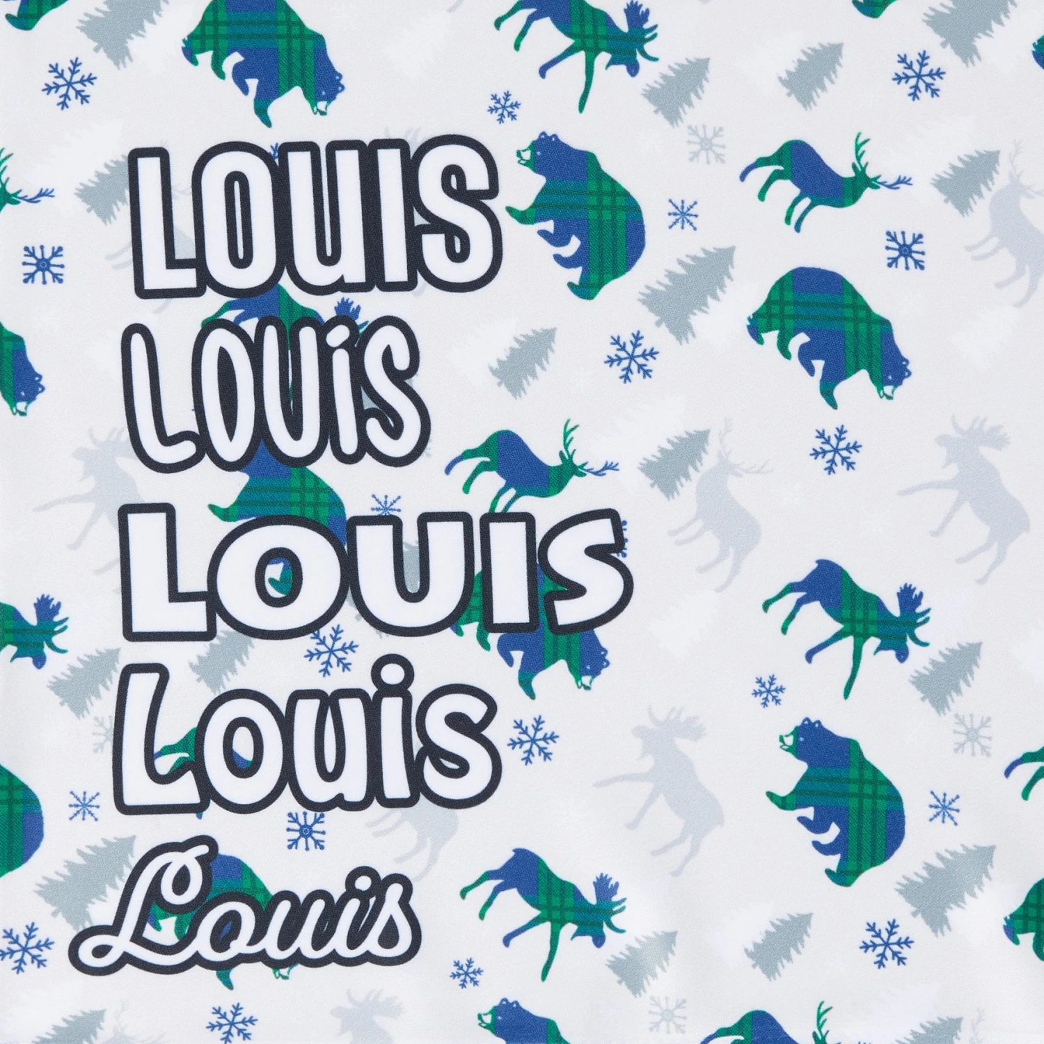 Frisco Buffalo Plaid Winter Animals Personalized Dog & Cat Bandana 7 Frisco Buffalo Plaid Winter Animals Personalized Dog & Cat Bandana - Image 5