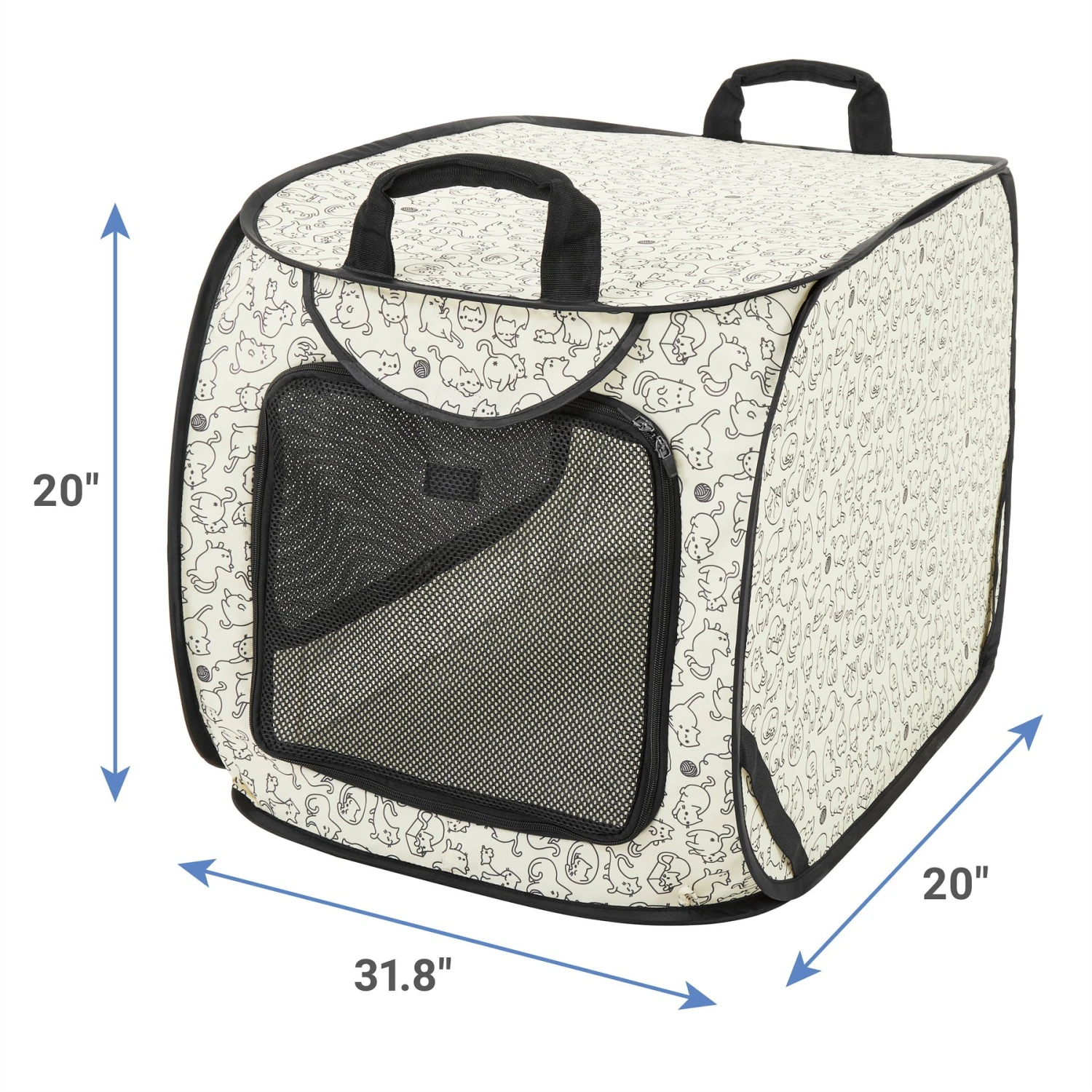 Frisco Collapsible Cat Cage, Litter Box, & Mat 4 Frisco Collapsible Cat Cage, Litter Box, & Mat - Image 2