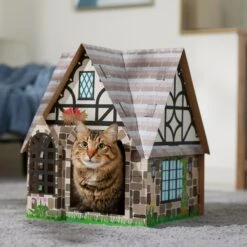 Frisco Tudor House Cardboard Cat House 12 Frisco Tudor House Cardboard Cat House -Pet Cat Store 308815 PT4. AC SS1800 V1696968878