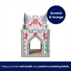 Frisco Castle Cardboard Cat House, 2-Story -Pet Cat Store 308822 PT2. AC SS1800 V1689354927