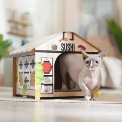 Frisco Sushi Shop Cardboard Cat House 10 Frisco Sushi Shop Cardboard Cat House -Pet Cat Store 308827 PT3. AC SS1800 V1676566490