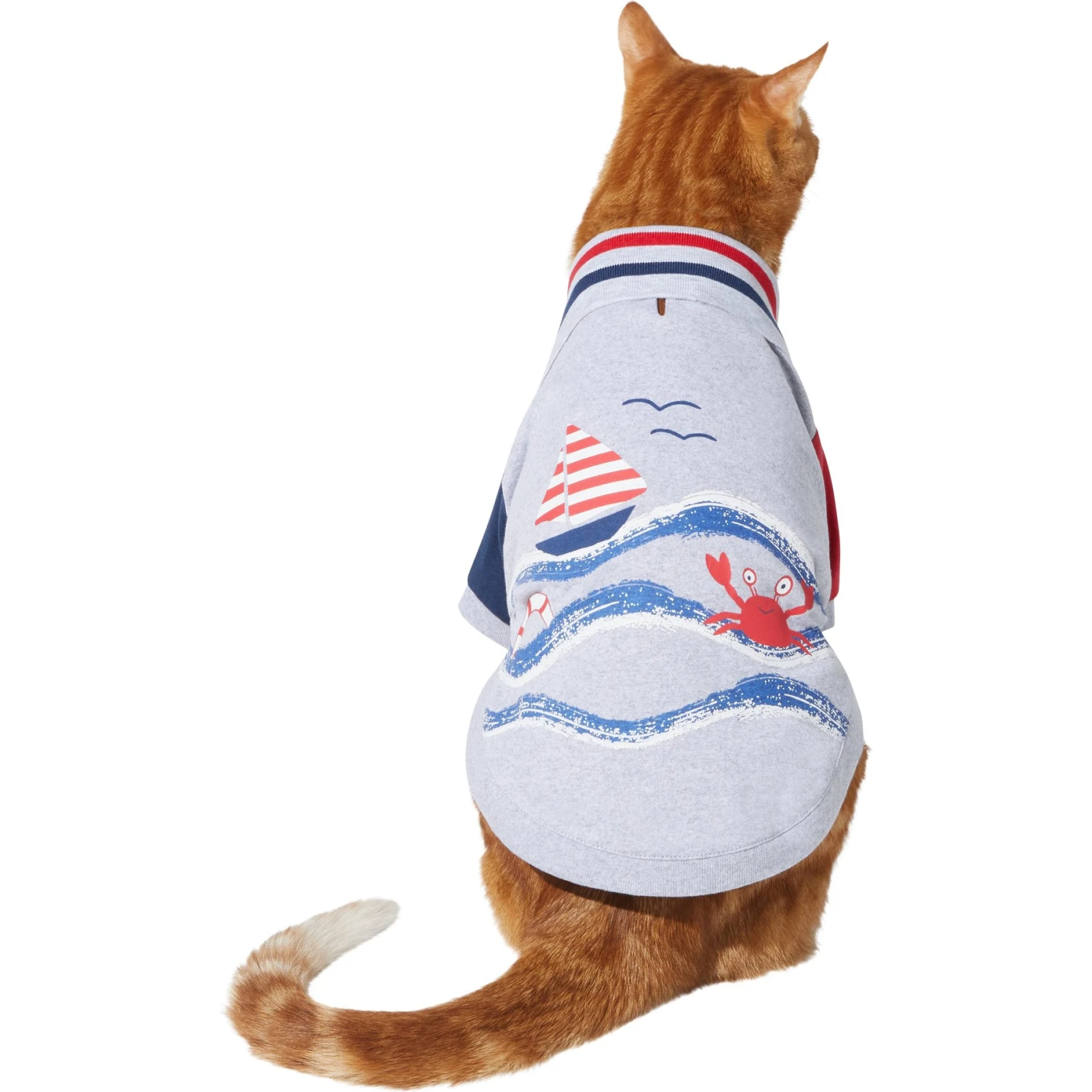 Frisco Nautical Polo Dog & Cat Shirt 5 Frisco Nautical Polo Dog & Cat Shirt - Image 3