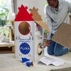 Frisco Spaceship Cardboard Cat House, 2-Story 11 Frisco Spaceship Cardboard Cat House, 2-Story -Pet Cat Store 317721 PT3. AC SS1800 V1688677248
