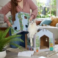 Frisco Greenhouse Cardboard Cat House 11 Frisco Greenhouse Cardboard Cat House -Pet Cat Store 317737 PT3. AC SS1800 V1688677249