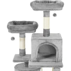 Frisco 61-in Faux Fur Cat Tree & Condo & Frisco 38-in Cat Tree With Condo, Top Perch & Toy -Pet Cat Store 318964 PT3. AC SS1800 V1630363328