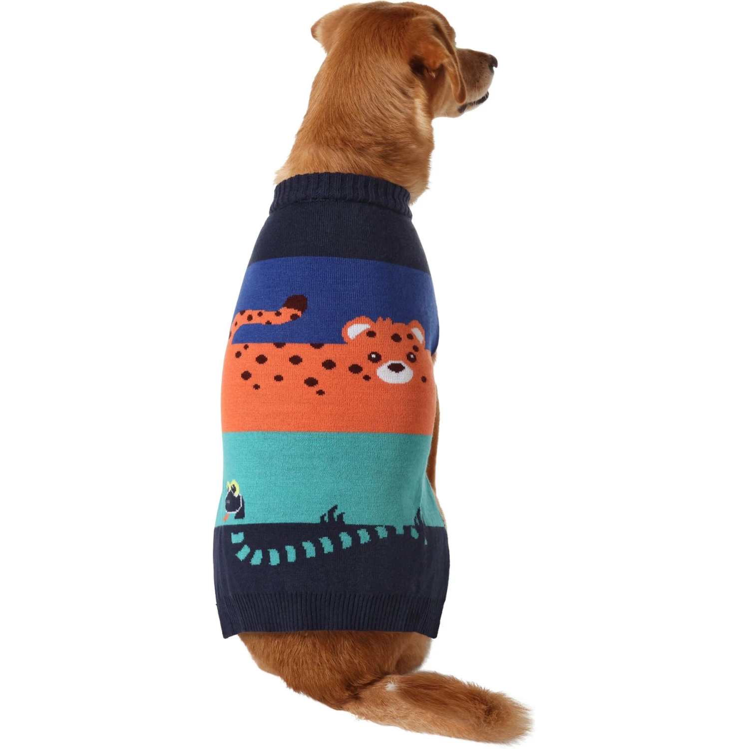 Frisco Anaconda Cheetah Colorblock Dog & Cat Sweater 5 Frisco Anaconda Cheetah Colorblock Dog & Cat Sweater - Image 3