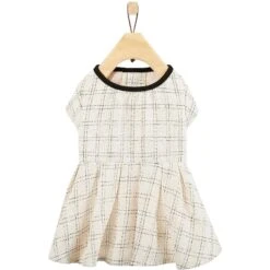 Frisco Tweed Weave Ruffle Skirt Dog & Cat Dress -Pet Cat Store 353649 PT4. AC SS1800 V1659726539