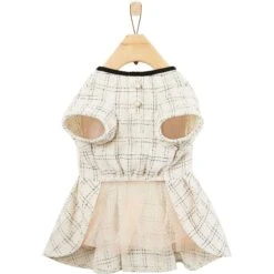 Frisco Tweed Weave Ruffle Skirt Dog & Cat Dress -Pet Cat Store 353649 PT5. AC SS1800 V1659726435