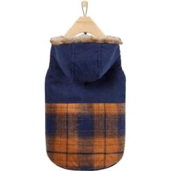 Frisco Mid-Heavyweight Plaid Fleece Lined Dog & Cat Coat -Pet Cat Store 353885 PT4. AC SS1800 V1659726714