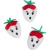 Frisco Halloween Ghost Strawberries Plush Cat Toy With Catnip, 3 Count -Pet Cat Store 354127 MAIN. AC SS1800 V1657657123