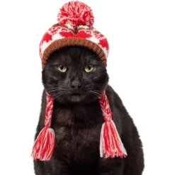 Frisco Reindeer Fair Isle Dog & Cat Pom Hat -Pet Cat Store 358309 PT2. AC SS1800 V1660764825