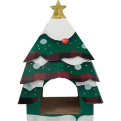 Frisco Holiday Christmas Tree Cardboard Cat House 9 Frisco Holiday Christmas Tree Cardboard Cat House -Pet Cat Store 360879 PT2. AC SS1800 V1661890133
