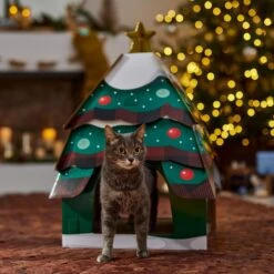 Frisco Holiday Christmas Tree Cardboard Cat House 11 Frisco Holiday Christmas Tree Cardboard Cat House -Pet Cat Store 360879 PT4. AC SS1800 V1695648149