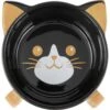 Frisco Cat Face Elevated Bamboo Non-Skid Ceramic Cat Bowl, Black, 1 Cups -Pet Cat Store 363383 MAIN. AC SS1800 V1657657267