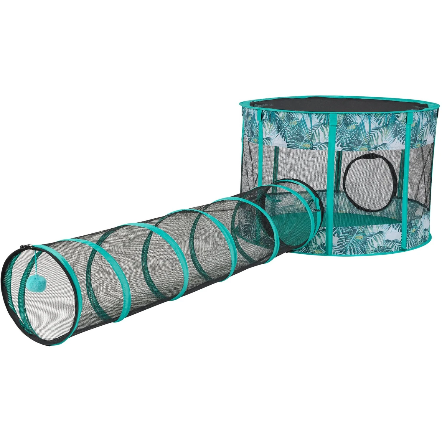 Frisco Mesh Outdoor Extra Wide Pop-up Cat Playpen & Tunnel 3 Frisco Mesh Outdoor Extra Wide Pop-up Cat Playpen & Tunnel