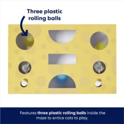 Frisco Cheese Interactive Maze Cardboard Cat Toy Box With Catnip -Pet Cat Store 506106 PT2. AC SS1800 V1671551751