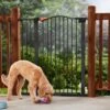 Frisco Outdoor Steel Arch Extra Tall Auto-Close Dog Gate -Pet Cat Store 507102 MAIN. AC SS1800 V1668736255