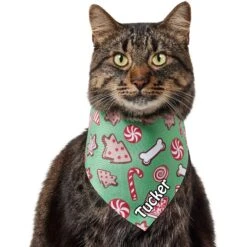 Frisco Gingerbread Treats Personalized Dog & Cat Bandana 18 Frisco Gingerbread Treats Personalized Dog & Cat Bandana -Pet Cat Store 564502 PT7. AC SS1800 V1660251028