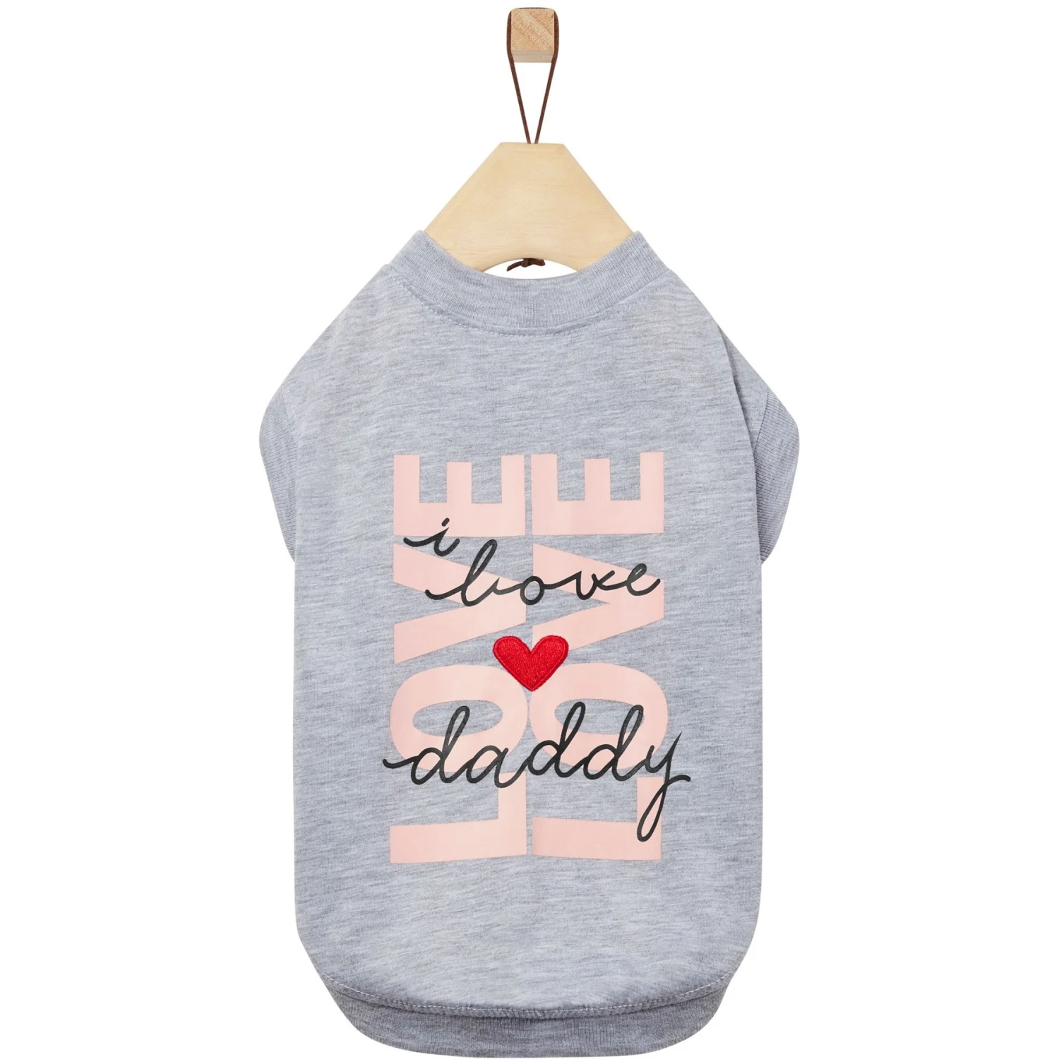 Frisco I Love Daddy Heart Dog & Cat T-Shirt 3 Frisco I Love Daddy Heart Dog & Cat T-Shirt