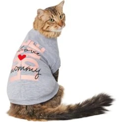 Frisco I Love Mommy Heart Dog & Cat T-Shirt -Pet Cat Store 608382 PT2. AC SS1800 V1676644967