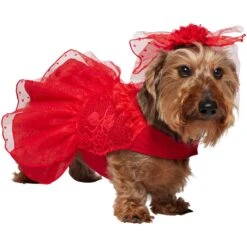Frisco Red Ruffle Dog & Cat Dress + Headpiece 12 Frisco Red Ruffle Dog & Cat Dress + Headpiece -Pet Cat Store 707286 PT2. AC SS1800 V1689355022