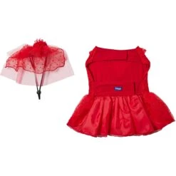 Frisco Red Ruffle Dog & Cat Dress + Headpiece 14 Frisco Red Ruffle Dog & Cat Dress + Headpiece -Pet Cat Store 707286 PT5. AC SS1800 V1689277340