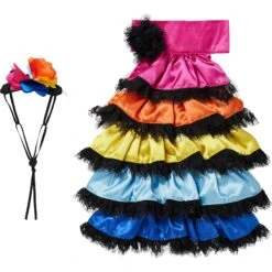 Frisco Ruffle Party Dog & Cat Dress + Headpiece 15 Frisco Ruffle Party Dog & Cat Dress + Headpiece -Pet Cat Store 707350 PT4. AC SS1800 V1689350668