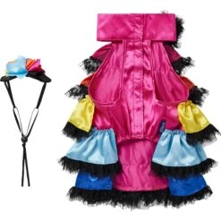 Frisco Ruffle Party Dog & Cat Dress + Headpiece 16 Frisco Ruffle Party Dog & Cat Dress + Headpiece -Pet Cat Store 707350 PT5. AC SS1800 V1689355422