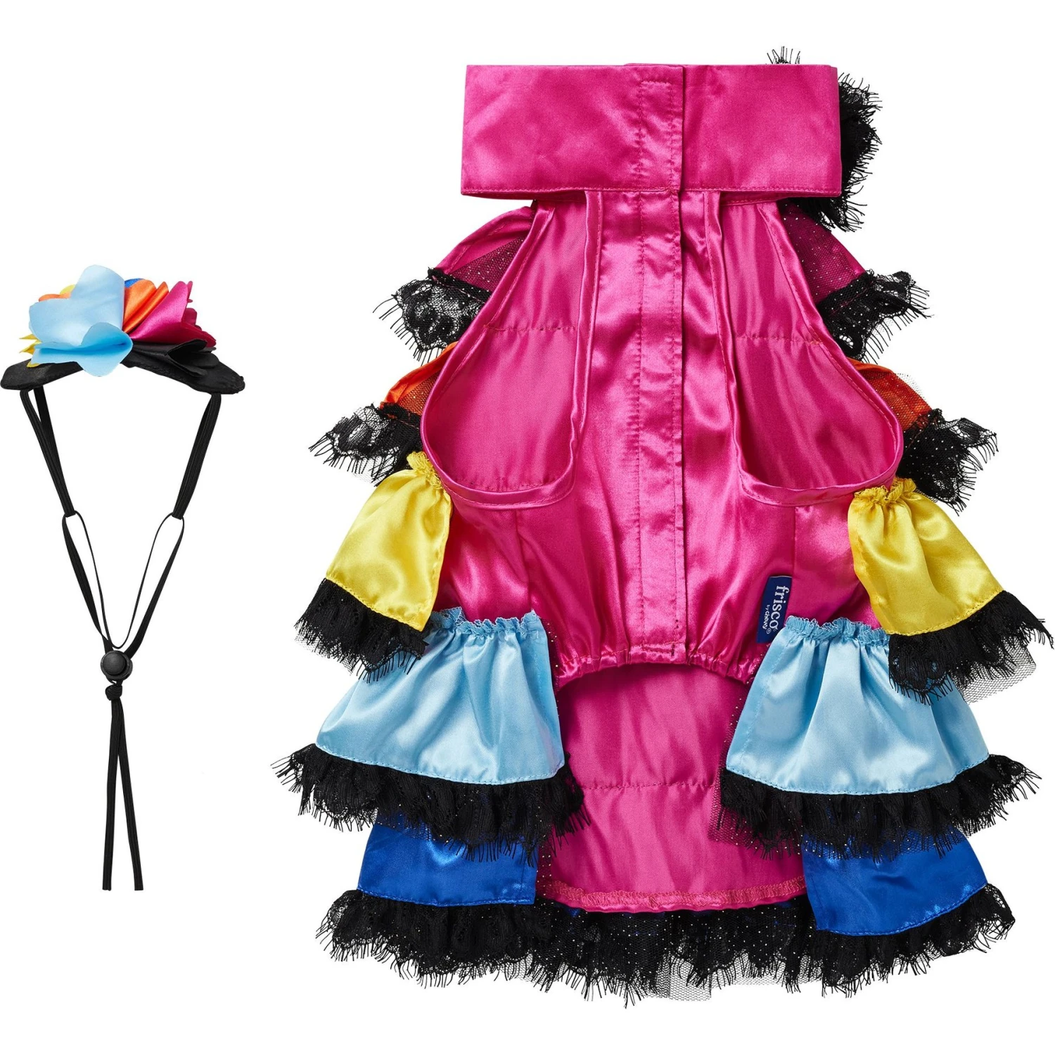 Frisco Ruffle Party Dog & Cat Dress + Headpiece 8 Frisco Ruffle Party Dog & Cat Dress + Headpiece - Image 6